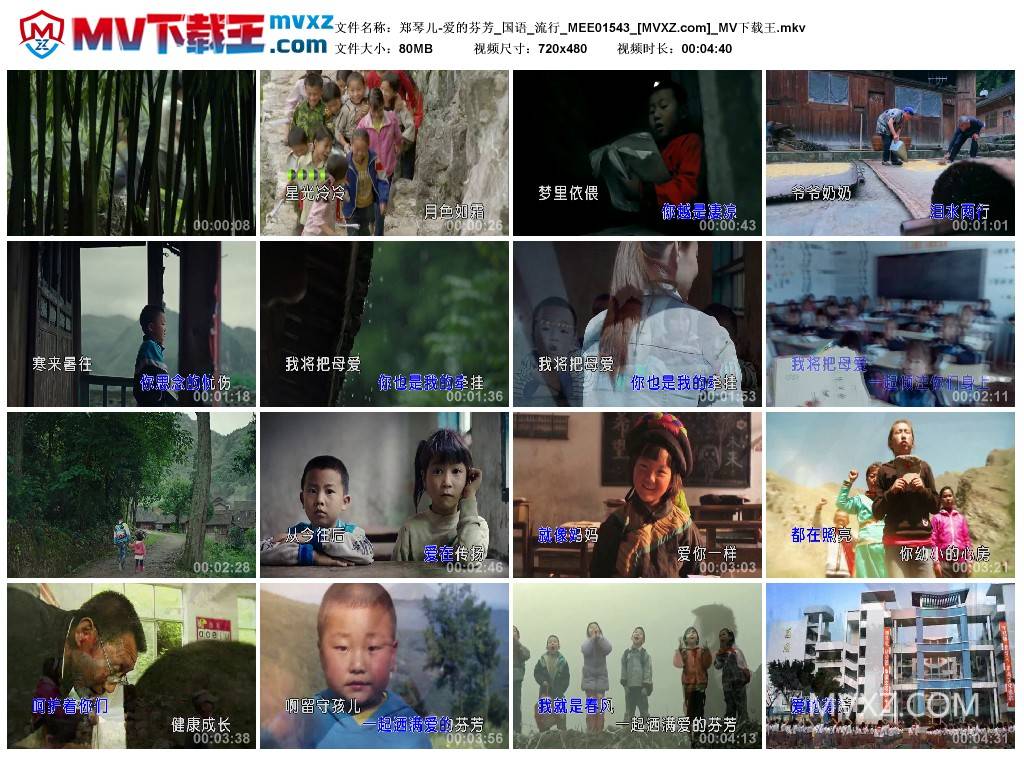 郑琴儿-爱的芬芳_国语_流行_MEE01543
